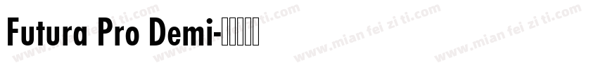 Futura Pro Demi字体转换